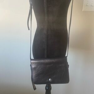 Patricia Nash Black Leather Crossbody Bag